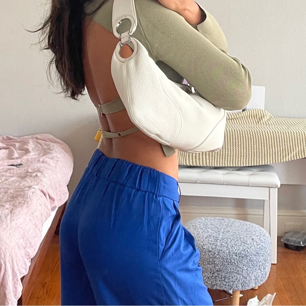 By Far Amira Large Bag in white